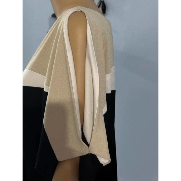 Dressbarn Black & white Baggy Style Women Dress With Cold Sleeves Size 4 - Picture 7 of 11